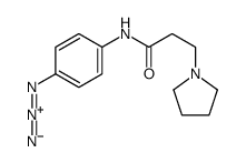 N-(4-azidophenyl)-3-pyrrolidin-1-ylpropanamide Structure