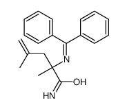 2-(benzhydrylideneamino)-2,4-dimethylpent-4-enamide结构式