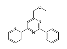 4-(methoxymethyl)-2-phenyl-6-pyridin-2-ylpyrimidine结构式