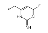 2-Pyrimidinamine, 4-fluoro-6-(fluoromethyl)- (9CI) Structure