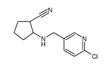 Cyclopentanecarbonitrile, 2-[[(6-chloro-3-pyridinyl)methyl]amino] Structure