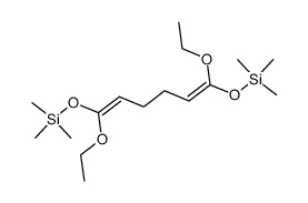 (1Z,5Z)-1,6-Diethoxy-1,6-bis-trimethylsilanyloxy-hexa-1,5-diene Structure