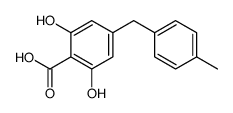 2,6-Dihydroxy-4-(p-methylbenzyl)benzoic acid Structure