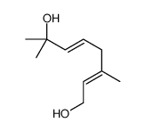 3,7-dimethylocta-2,5-diene-1,7-diol结构式