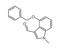 1-methyl-4-phenylmethoxyindole-3-carbaldehyde Structure