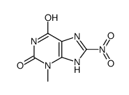 3-methyl-8-nitro-7H-purine-2,6-dione Structure