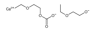 (2-ethoxyethanolato-O1)[2-ethoxyethyl hydrogen carbonato]calcium Structure