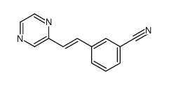 3-(2-pyrazin-2-ylethenyl)benzonitrile Structure