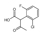 2-acetyl-2-(2-chloro-6-fluorophenyl)acetic acid Structure