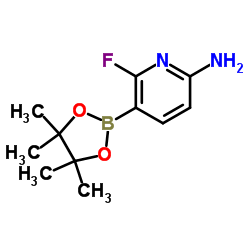 2-Amino-6-fluoro pyridine-5-boronic acid pinacol ester picture