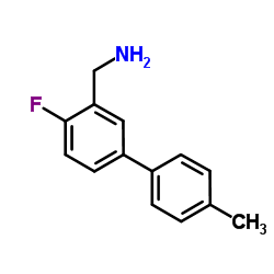 1-(4-Fluoro-4'-methyl-3-biphenylyl)methanamine Structure