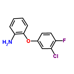 2-(3-Chloro-4-fluorophenoxy)aniline结构式