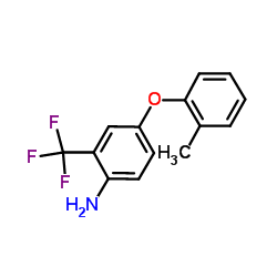 4-(2-Methylphenoxy)-2-(trifluoromethyl)aniline Structure