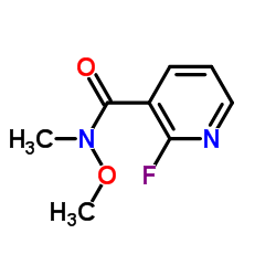 2-Fluoro-N-methoxy-N-methylnicotinamide结构式