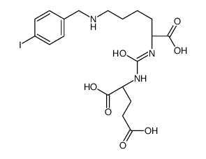 (2S)-2-[[(1S)-1-carboxy-5-[(4-iodophenyl)methylamino]pentyl]carbamoylamino]pentanedioic acid structure