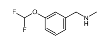 Benzenemethanamine, 3-(difluoromethoxy)-N-methyl Structure