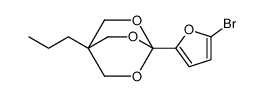 4-(5-bromofuran-2-yl)-1-propyl-3,5,8-trioxabicyclo[2.2.2]octane结构式
