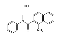 1-amino-[2]naphthoic acid-(N-methyl-anilide), hydrochloride结构式