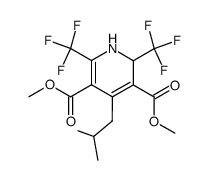 dimethyl 2,6-bis(trifluoromethyl)-1,2-dihydro-4-isobutyl-3,5-pyridinedicarboxylate Structure