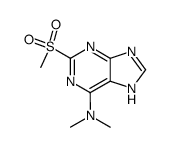 (2-methanesulfonyl-7(9)H-purin-6-yl)-dimethyl-amine Structure