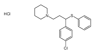 1-[3-(4-chlorophenyl)-3-phenylsulfanylpropyl]piperidine,hydrochloride结构式
