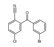 2-(3-bromobenzoyl)-4-chlorobenzonitrile Structure