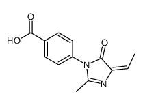 4-[(4E)-4-ethylidene-2-methyl-5-oxoimidazol-1-yl]benzoic acid Structure