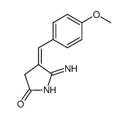 5-Imino-4-(4-methoxybenzyliden)-pyrrolidinon-(2) Structure