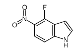 4-Fluoro-5-nitro-1H-indole结构式