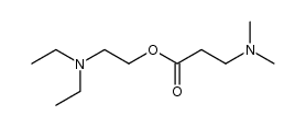 2-(diethylamino)ethyl 3-(dimethylamino)propionate结构式