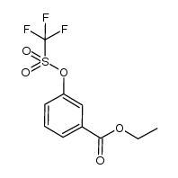 ethyl 3-(trifluoromethylsulfonyloxy)benzoate Structure