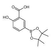2-hydroxy-5-(4,4,5,5-tetramethyl-1,3,2-dioxaborolan-2-yl)benzoic acid结构式
