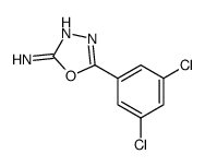 5-(3,5-dichlorophenyl)-1,3,4-oxadiazol-2-amine结构式