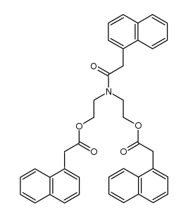 N-[2-(1'-naphthyl)-1-oxo-ethyl]-2,2-bis[2-(1'-naphthyl)ethanoyloxy]diethylamine结构式