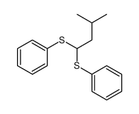 (3-methyl-1-phenylsulfanylbutyl)sulfanylbenzene Structure