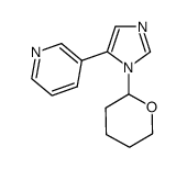 3-[1-(tetrahydro-2H-pyran-2-yl)-1H-imidazol-5-yl]pyridine结构式