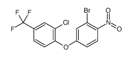 2-BROMO-4-(2-CHLORO-4-(TRIFLUOROMETHYL)PHENOXY)-1-NITROBENZENE Structure