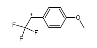 2,2,2-trifluoro-1-(4-methoxyphenyl)ethan-1-ylium Structure