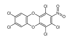 1,3,4,7,8-pentachloro-2-nitrodibenzo-p-dioxin Structure