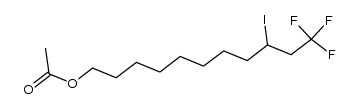 11,11,11-trifluoro-9-iodoundecyl acetate Structure