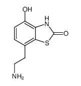 2(3H)-Benzothiazolone,7-(2-aminoethyl)-4-hydroxy-(9CI) structure