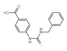 4-(3-苄基-硫脲基)-苯甲酸结构式