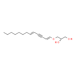(2S,5Z,9Z)-4-Oxa-5,9-heptadecadien-7-yne-1,2-diol structure