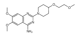 6,7-dimethoxy-2-[4-(2-methoxy-ethoxy)-piperidin-1-yl]-quinazolin-4-ylamine结构式