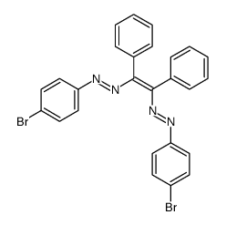 (4-bromophenyl)-[2-[(4-bromophenyl)diazenyl]-1,2-diphenylethenyl]diazene Structure