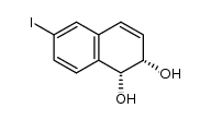 (1R,2S)-6-iodo-1,2-dihydronaphthalene-1,2-diol结构式