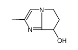 2-methyl-6,7-dihydro-5H-pyrrolo[1,2-a]imidazol-7-ol结构式