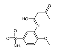 N-(2-methoxy-5-sulfamoylphenyl)-3-oxobutanamide结构式