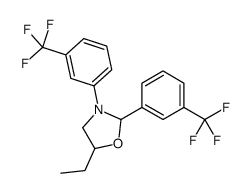 5-ethyl-2,3-bis[3-(trifluoromethyl)phenyl]-1,3-oxazolidine Structure