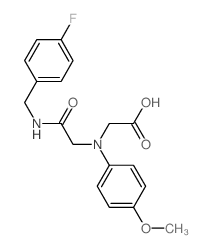 [{2-[(4-Fluorobenzyl)amino]-2-oxoethyl}-(4-methoxyphenyl)amino]acetic acid Structure